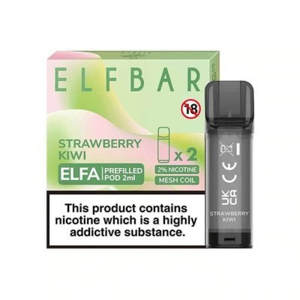  Strawberry Kiwi Elf Bar Elfa Replacement Pods
