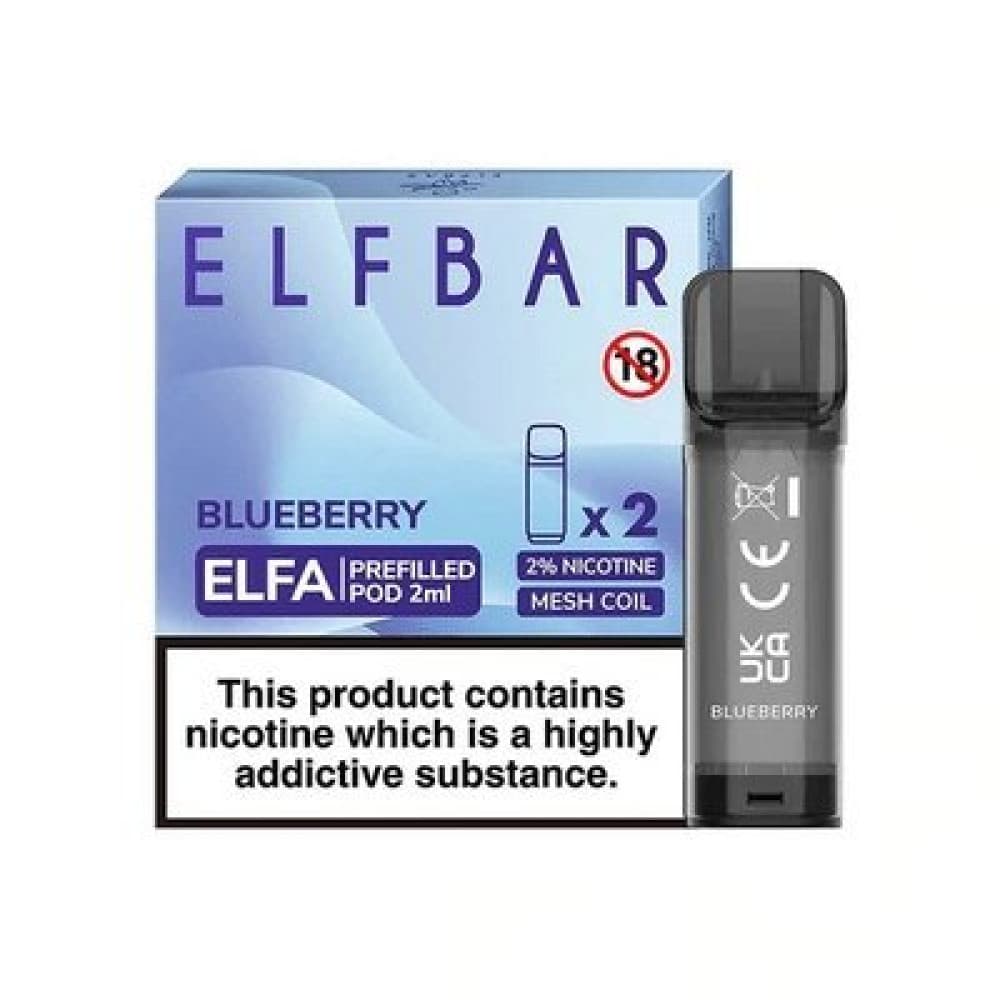 Blueberry Elf Bar Elfa Replacement Pods