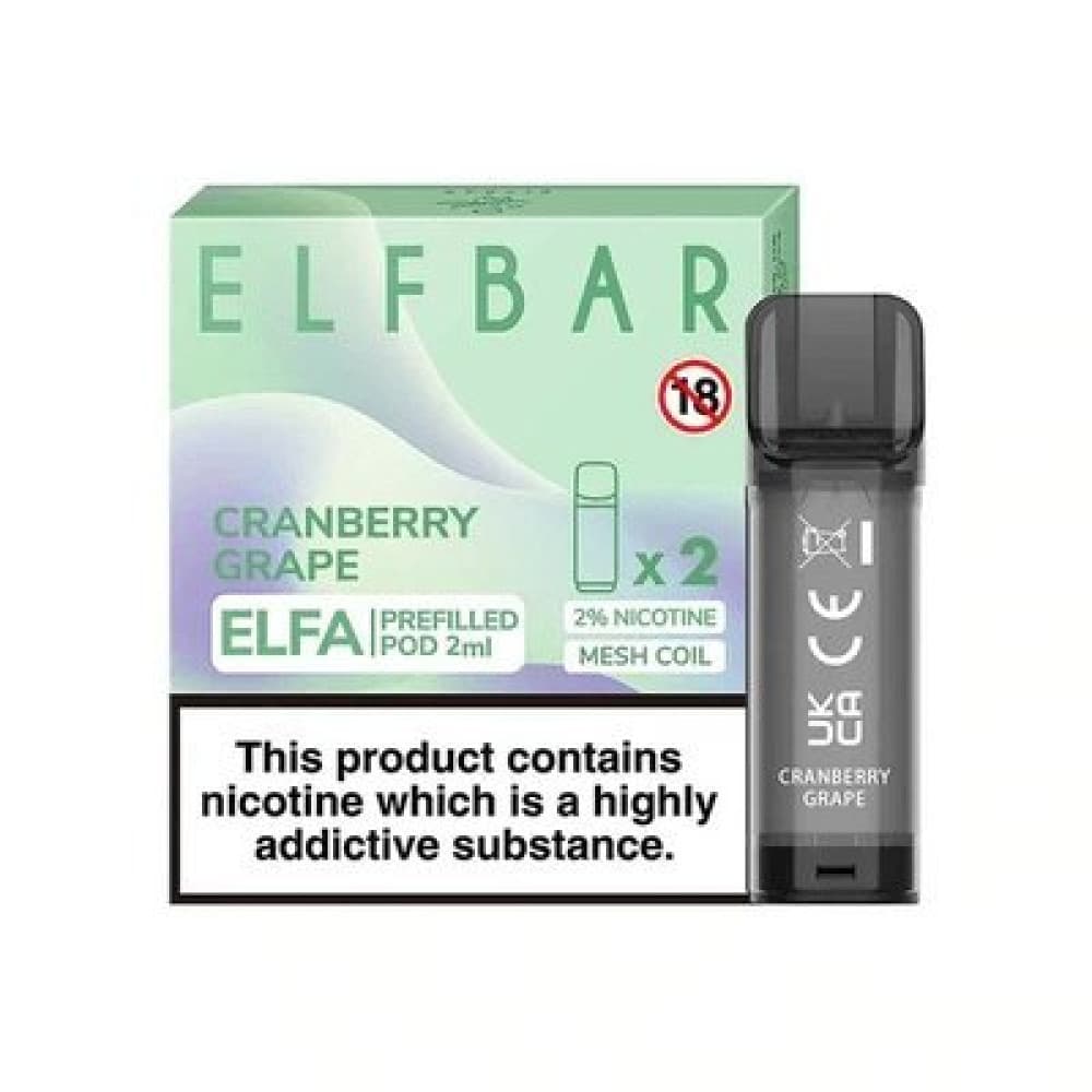  Cranberry Grape Elf Bar Elfa Replacement Pods