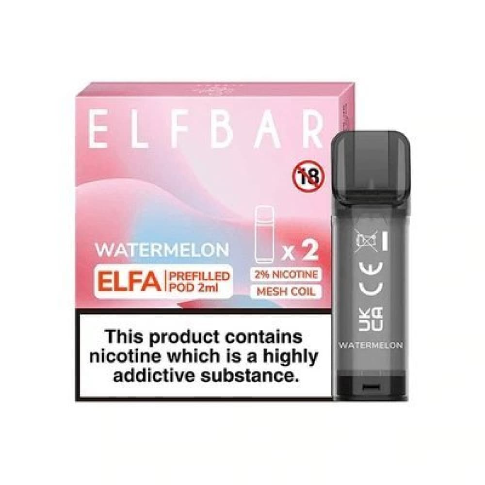  Watermelon Elf Bar Elfa Replacement Pods