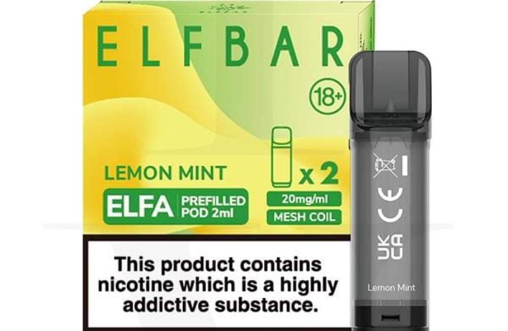  Lemon Mint Elf Bar Elfa Replacement Pods