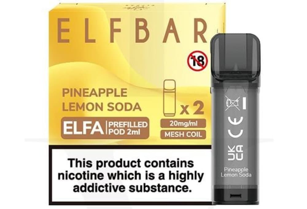  Pineapple Lemon Soda Elf Bar Elfa Replacement Pods