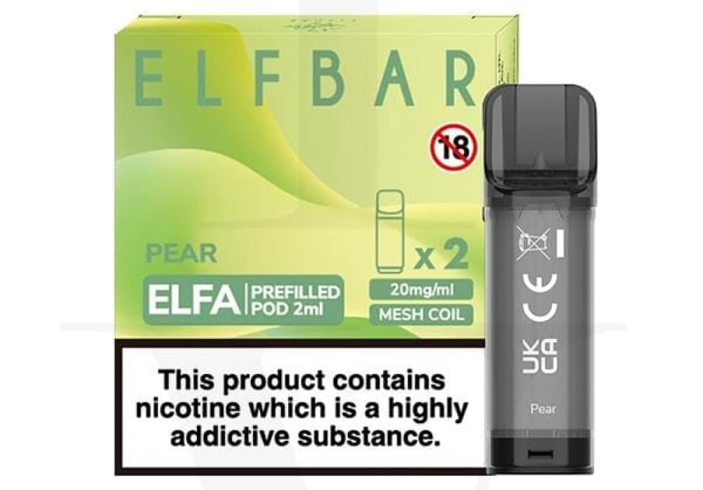  Pear Elf Bar Elfa Replacement Pods