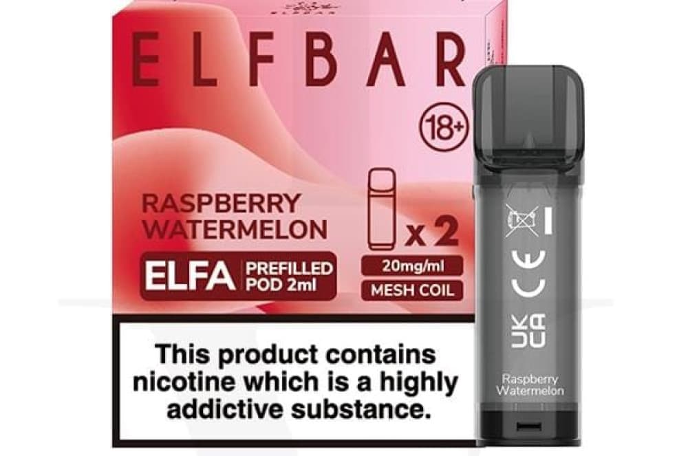  Raspberry Watermelon Elf Bar Elfa Replacement Pods