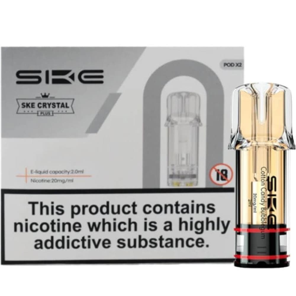  Cotton Candy Bubblegum Ske Crystal Plus Replacement Pods - Pack of 2