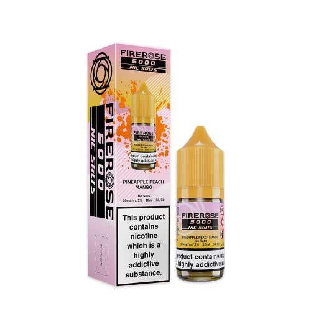  Pineapple Peach Mango / 10mg Elux Firerose 5000 Nic Salts 10ml