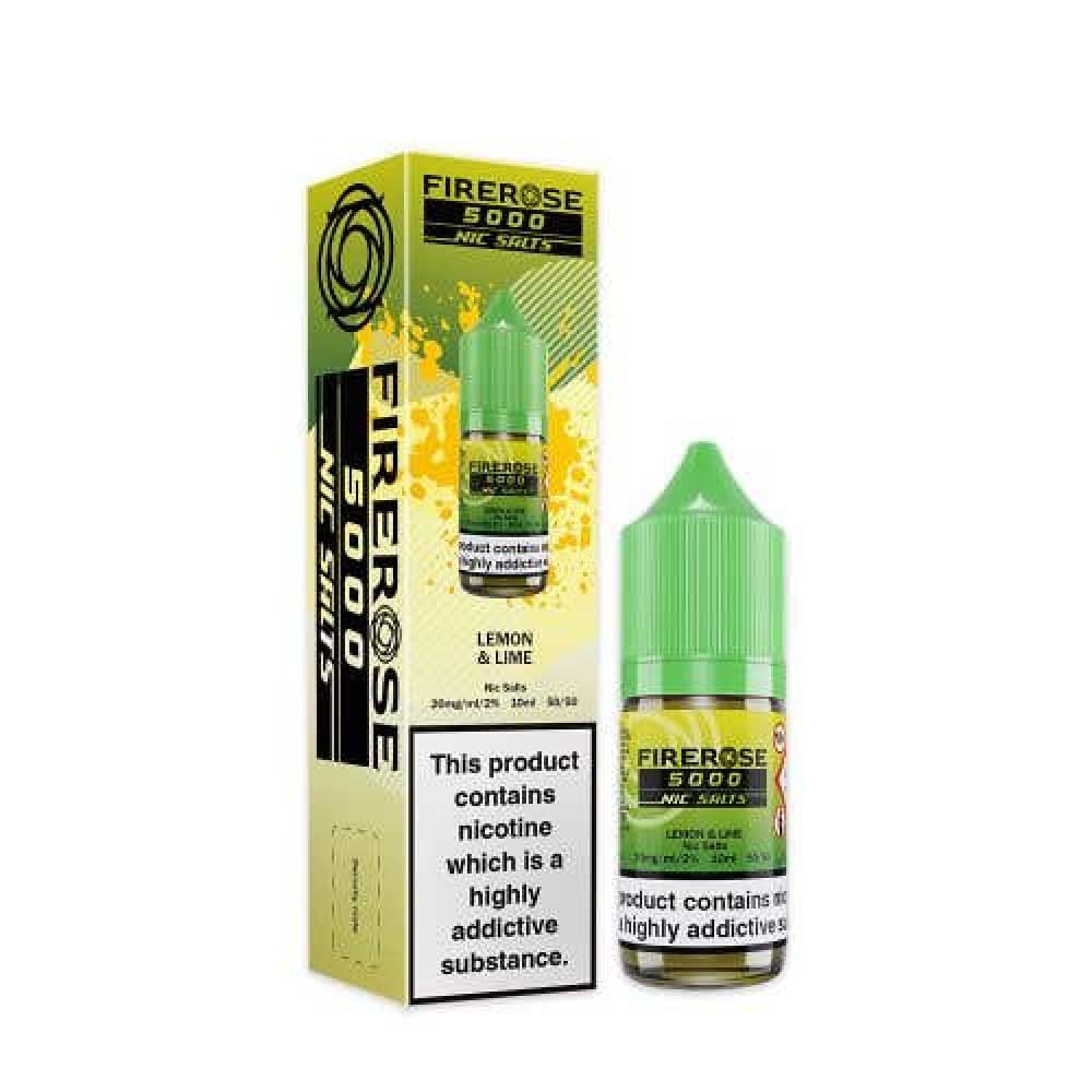  Lemon & Lime / 10mg Elux Firerose 5000 Nic Salts 10ml