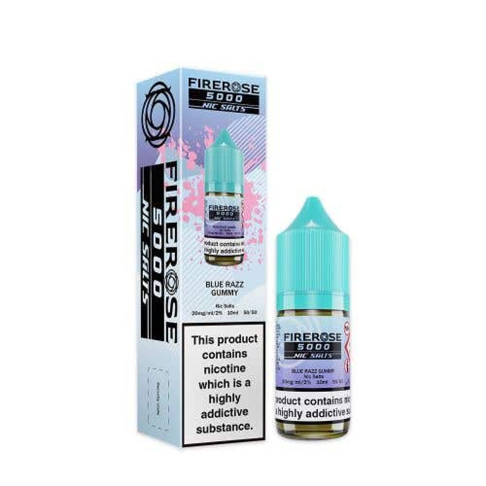  Blue Razz Gummy / 10mg Elux Firerose 5000 Nic Salts 10ml