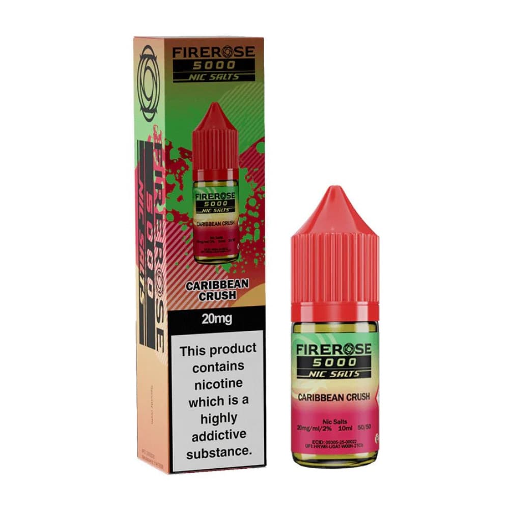  Caribbean Crush / 10mg Elux Firerose 5000 Nic Salts 10ml