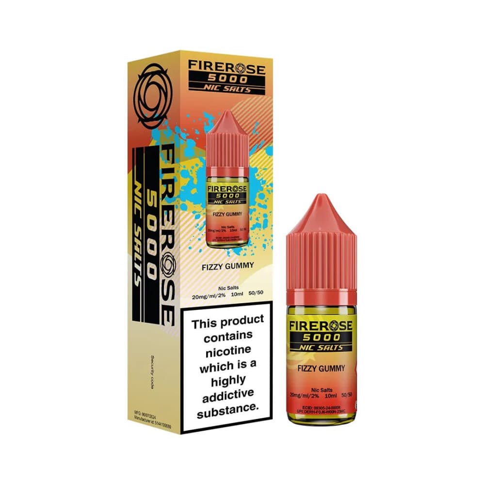 Fizzy Gummy / 10mg Elux Firerose 5000 Nic Salts 10ml