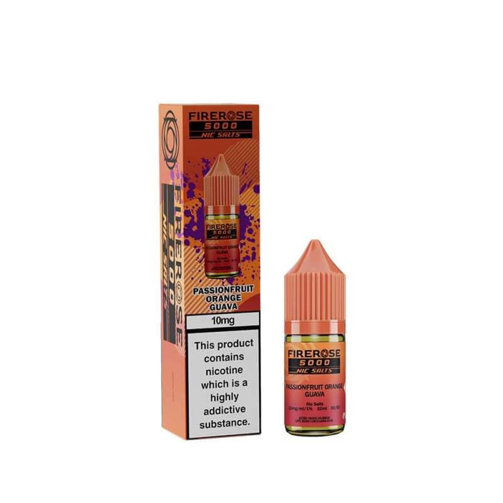  Passionfruit Orange Guava / 10mg Elux Firerose 5000 Nic Salts 10ml