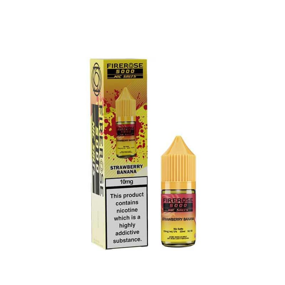  Strawberry Banana / 10mg Elux Firerose 5000 Nic Salts 10ml