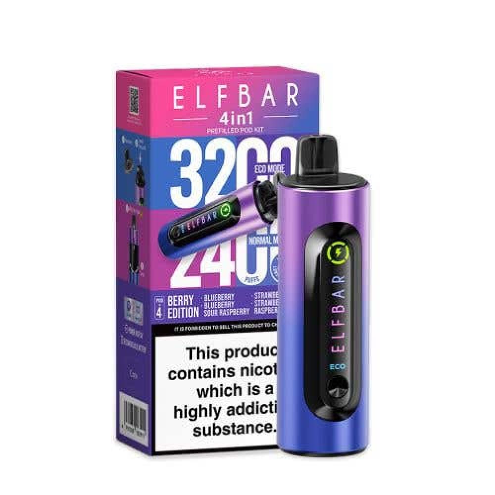 Berry Edition Elf Bar 4-in-1 3200 Prefilled Pod Kit