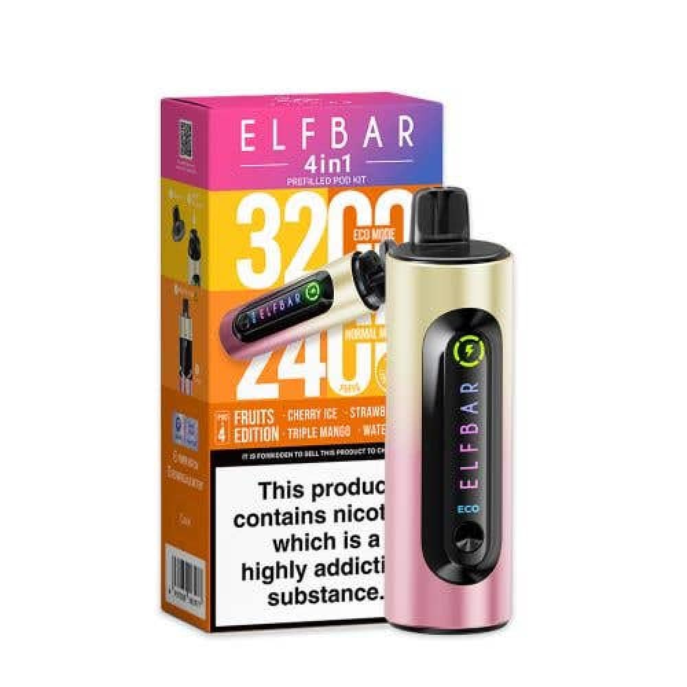  Fruits Edition Elf Bar 4-in-1 3200 Prefilled Pod Kit