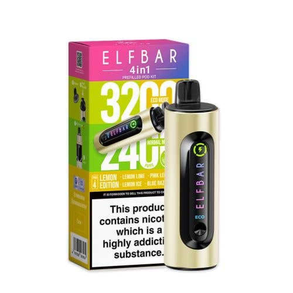  Lemon Edition Elf Bar 4-in-1 3200 Prefilled Pod Kit