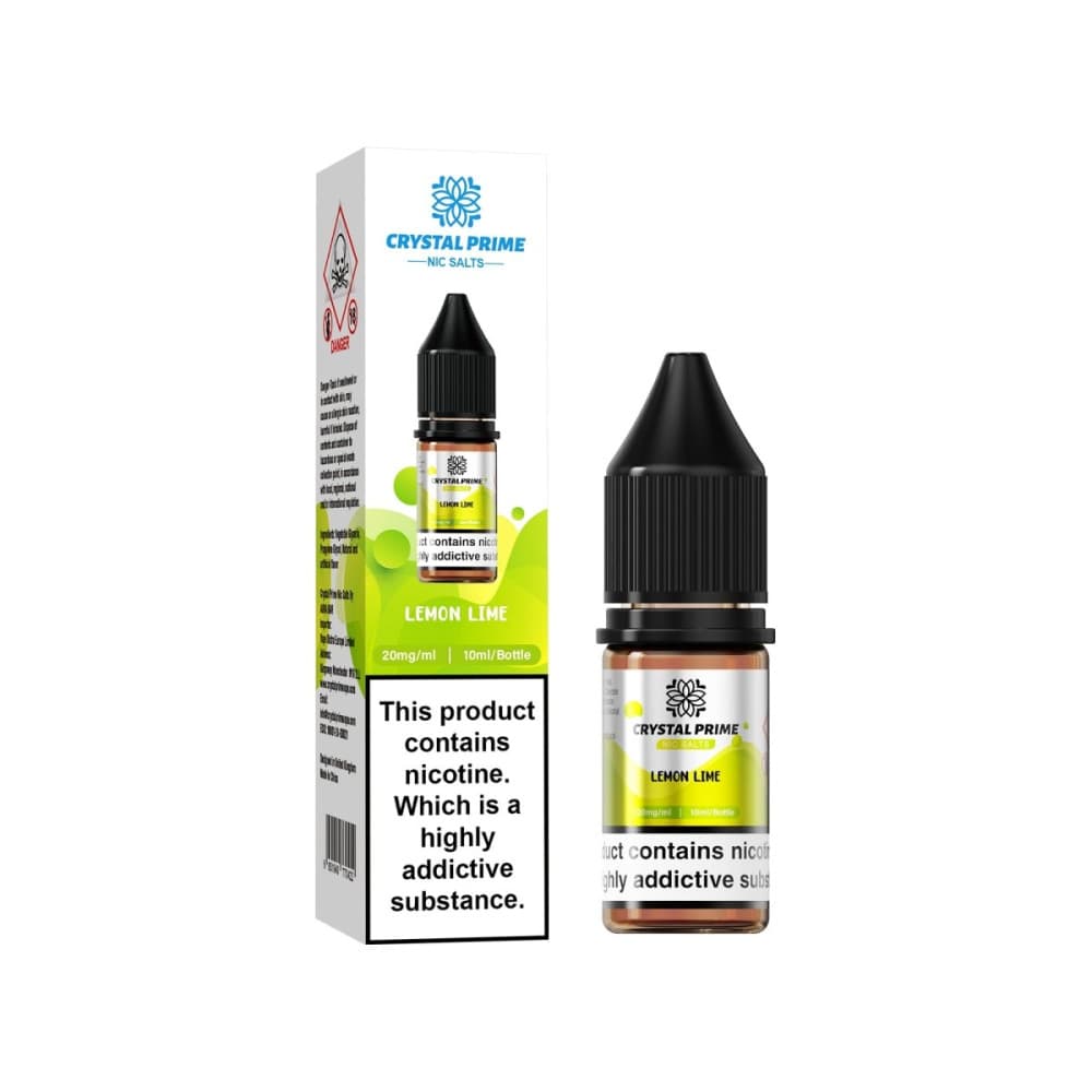  Lemon Lime / 10mg Crystal Prime 7000 Nic Salts 10ml E-liquids
