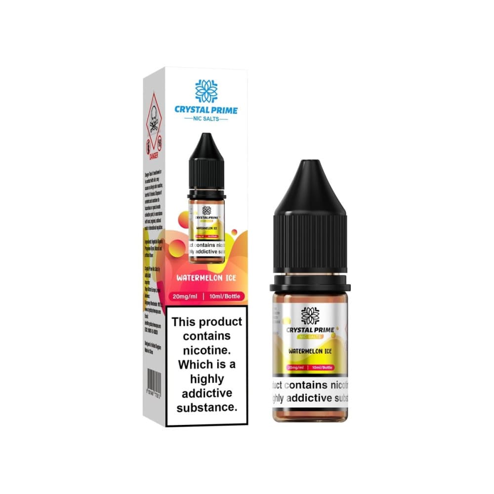  Watermelon Ice / 10mg Crystal Prime 7000 Nic Salts 10ml E-liquids