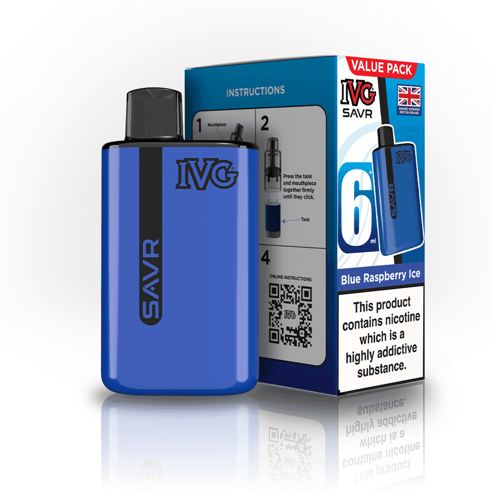 Blue Raspberry Ice IVG SAVR 3000 Big Puff Device