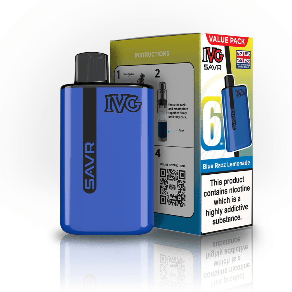 Blue Razz Lemonade IVG SAVR 3000 Big Puff Device