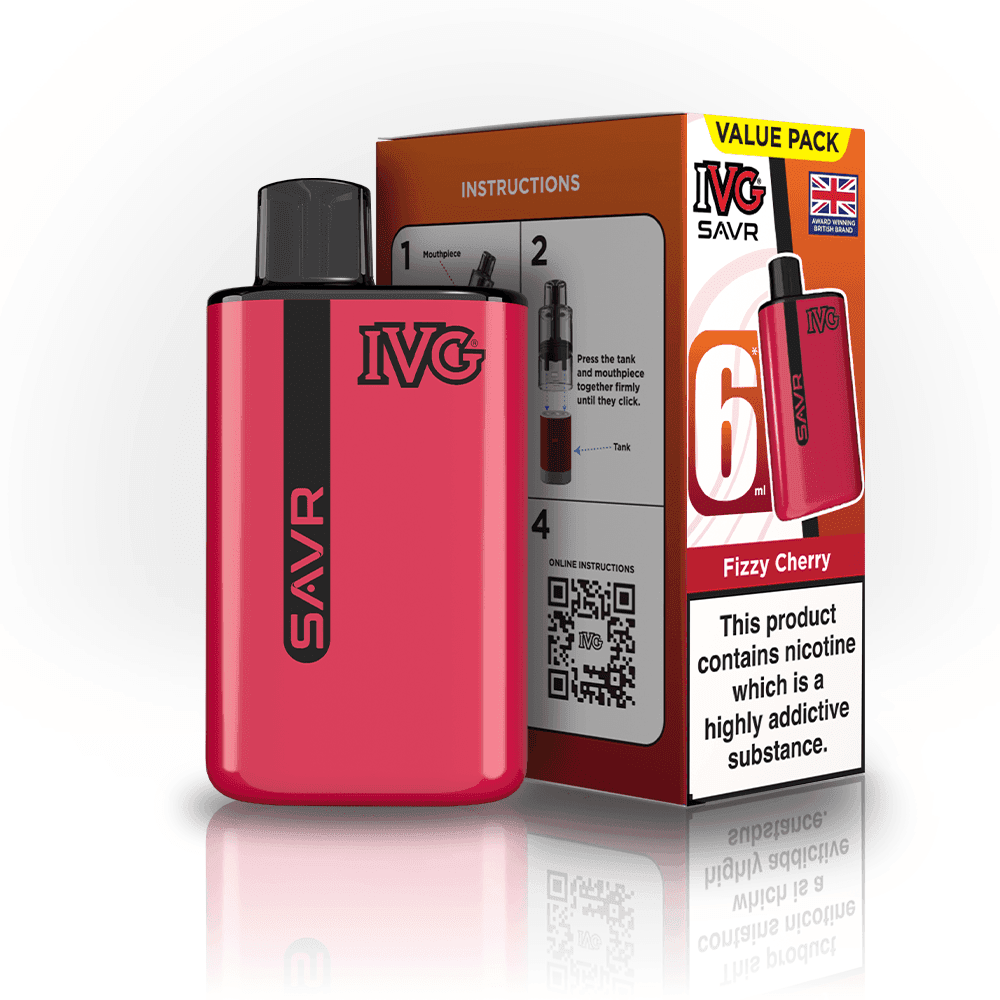  Fizzy Cherry IVG SAVR 3000 Big Puff Device