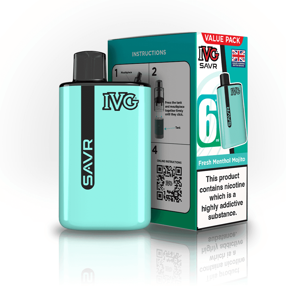  Fresh Menthol Mojito IVG SAVR 3000 Big Puff Device