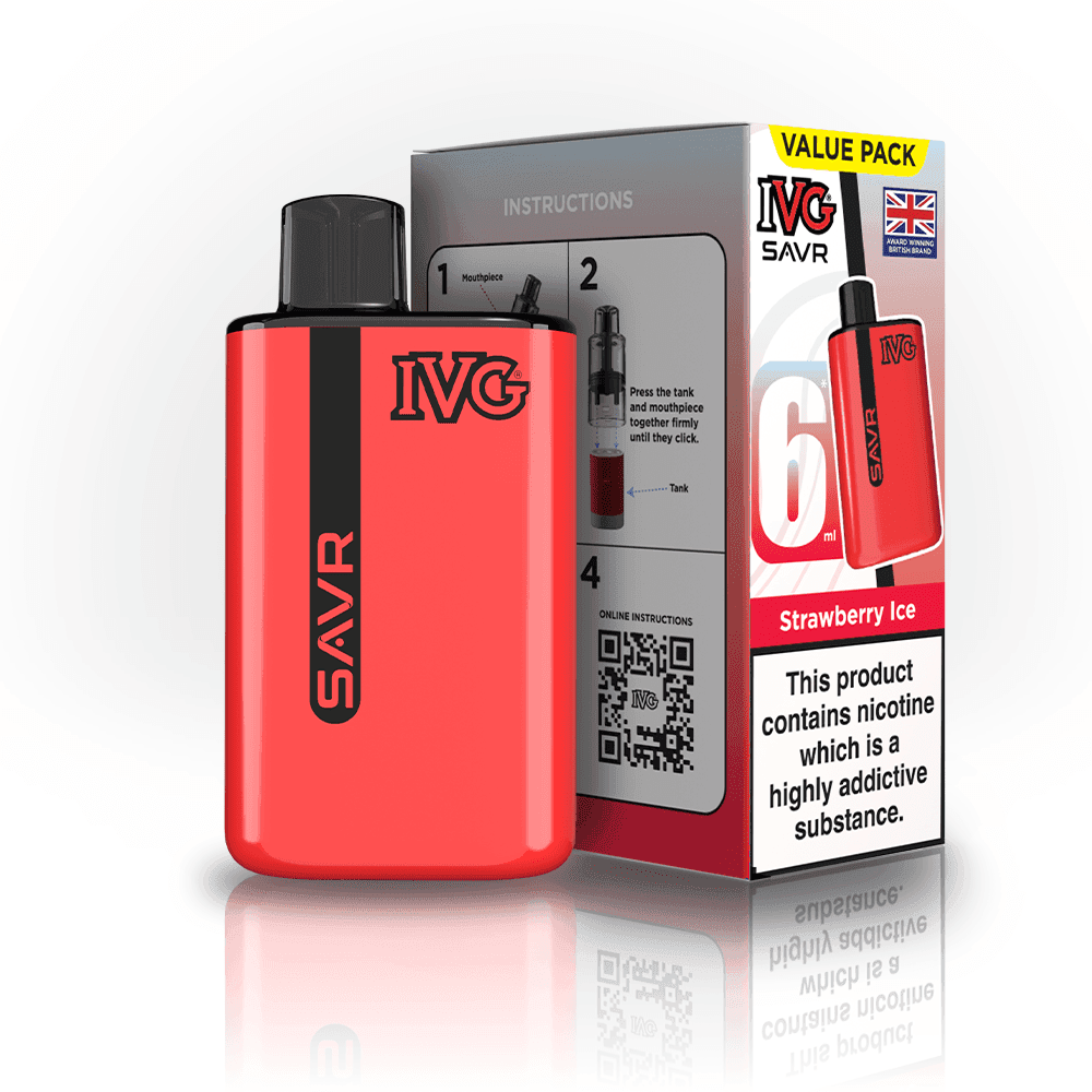  Strawberry Ice IVG SAVR 3000 Big Puff Device
