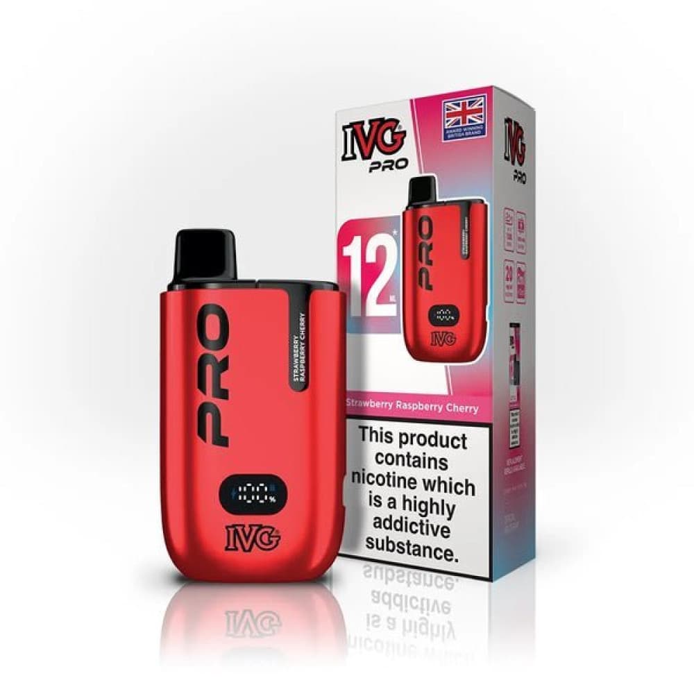  Strawberry Raspberry Cherry Ice IVG Pro 6000 Starter Kit Pack of 5