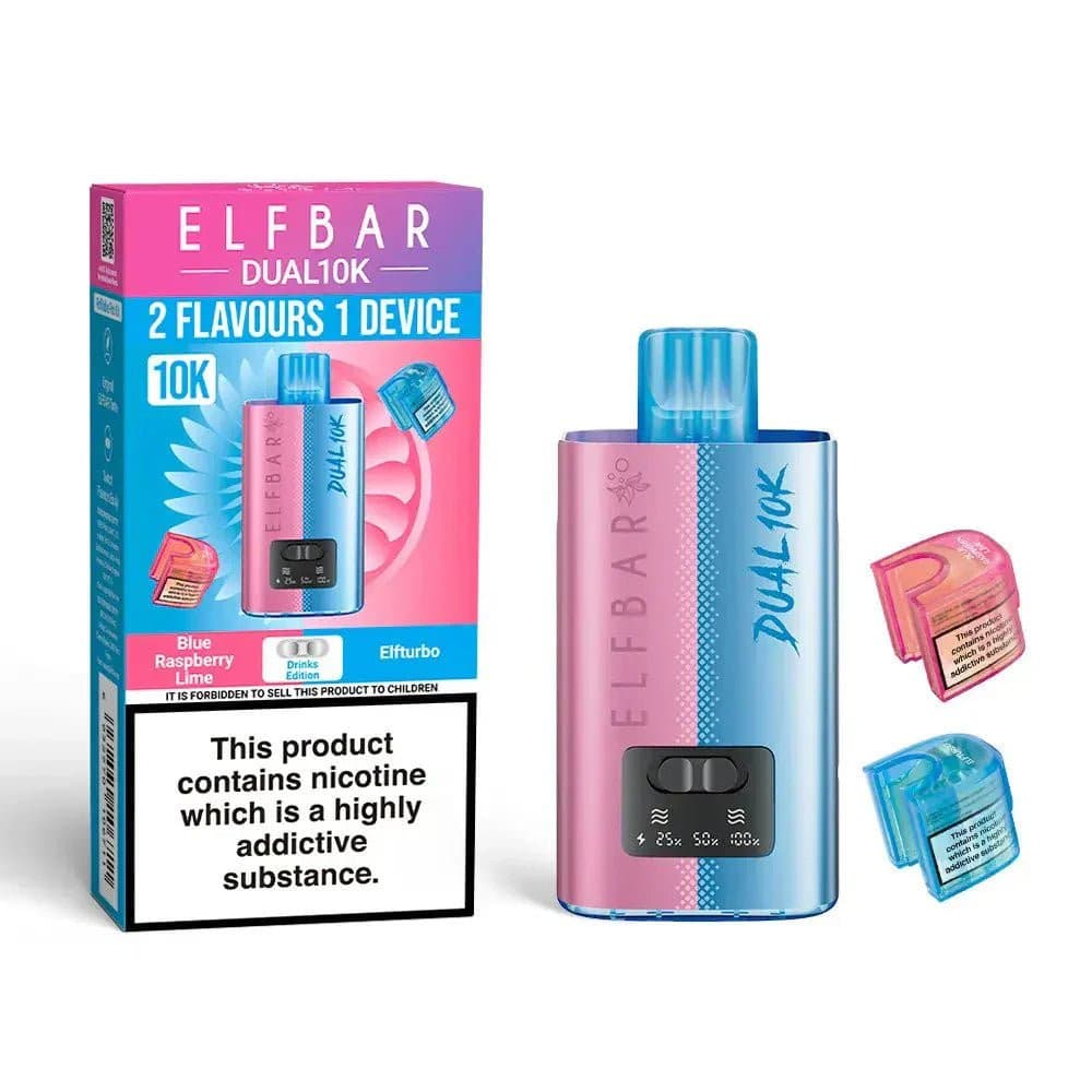  Drinks Edition Elf Bar Dual 10K Prefilled Vape Kit Box of 5