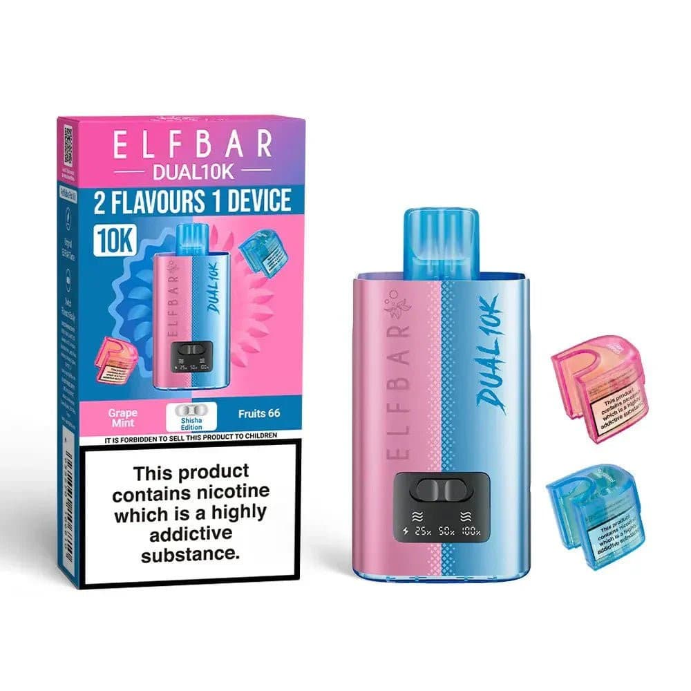  Shisha Edition Elf Bar Dual 10K Prefilled Vape Kit Box of 5