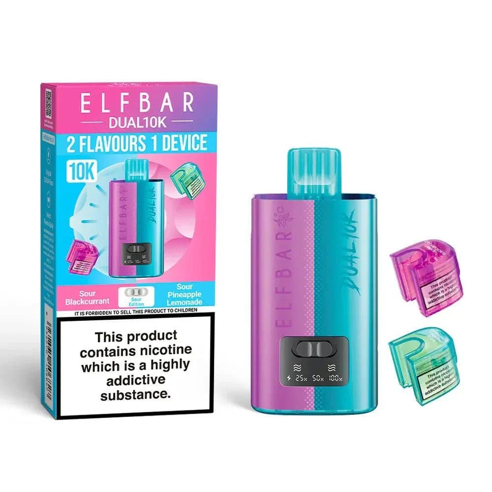  Sour Edition Elf Bar Dual 10K Prefilled Vape Kit Box of 5