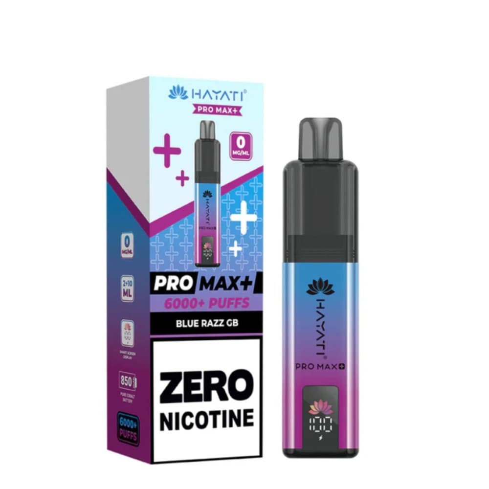  0mg / Blue Razz GB Hayati Pro Max+ 6K Puffs Pod Kit