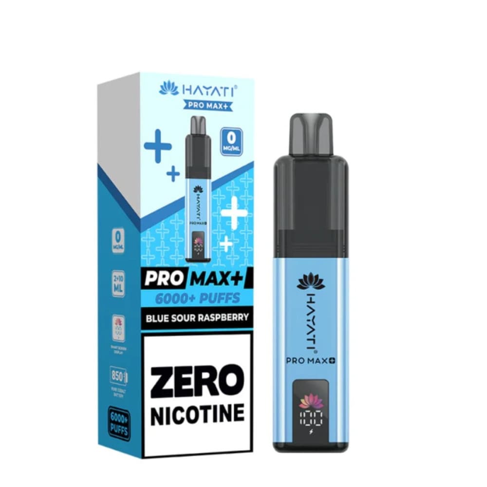  0mg / Blue Sour Raspberry Hayati Pro Max+ 6K Puffs Pod Kit