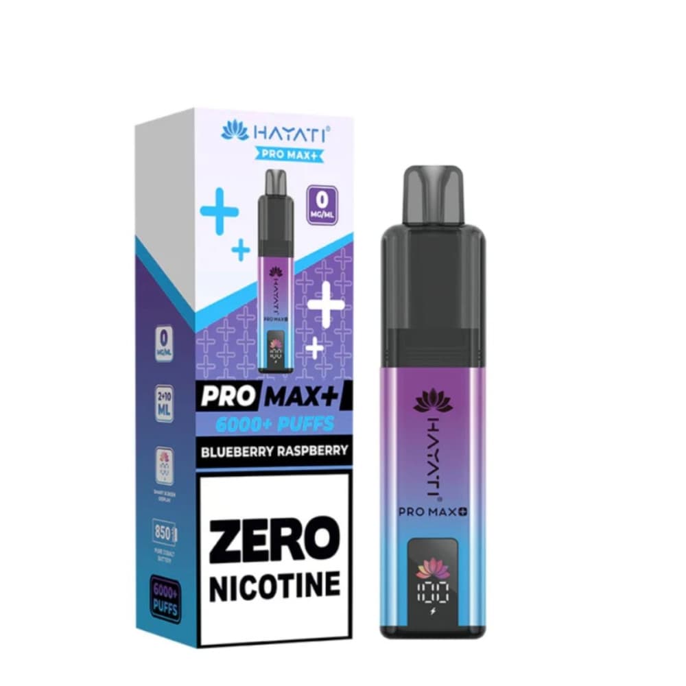  0mg / Blueberry Raspberry Hayati Pro Max+ 6K Puffs Pod Kit
