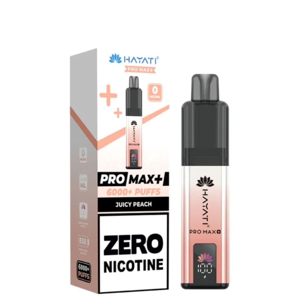  0mg / Juicy Peach Hayati Pro Max+ 6K Puffs Pod Kit