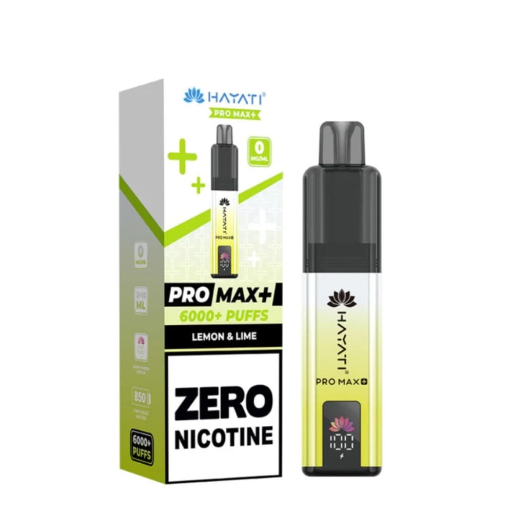  0mg / Lemon & Lime Hayati Pro Max+ 6K Puffs Pod Kit
