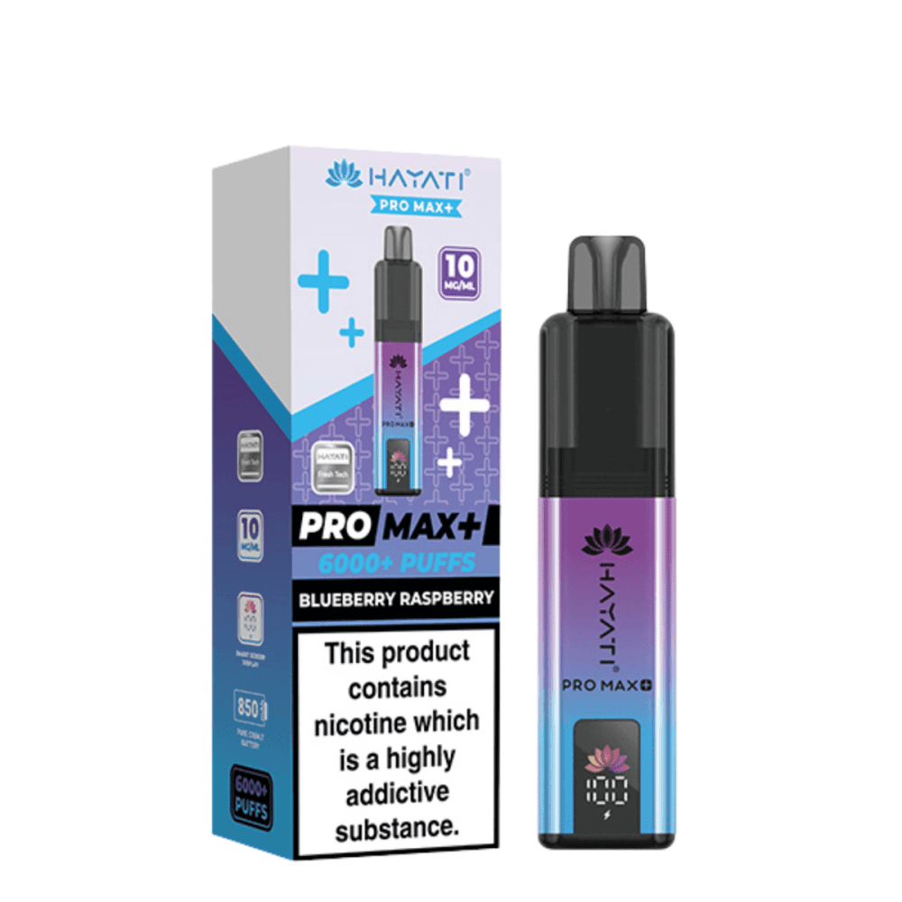  10mg / Blueberry Raspberry Hayati Pro Max+ 6K Puffs Pod Kit