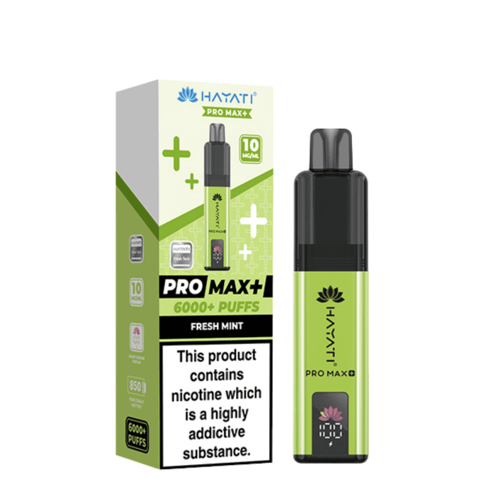 10mg / Fresh Mint Hayati Pro Max+ 6K Puffs Pod Kit