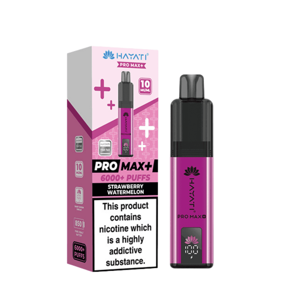  10mg / Strawberry Watermelon Hayati Pro Max+ 6K Puffs Pod Kit