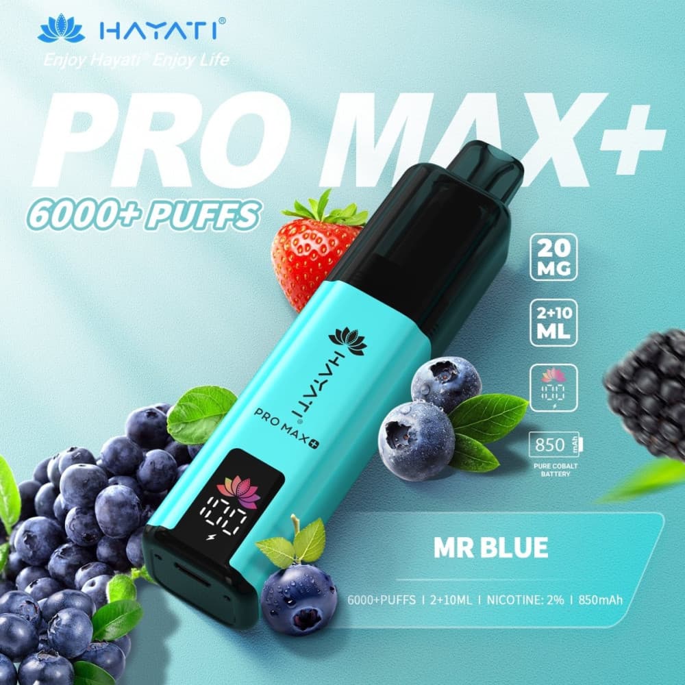  20mg / Mr Blue Hayati Pro Max+ 6K Puffs Pod Kit