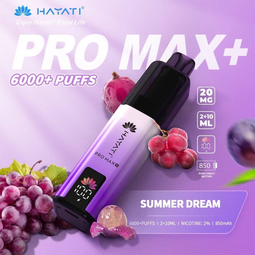  20mg / Summer Dream Hayati Pro Max+ 6K Puffs Pod Kit