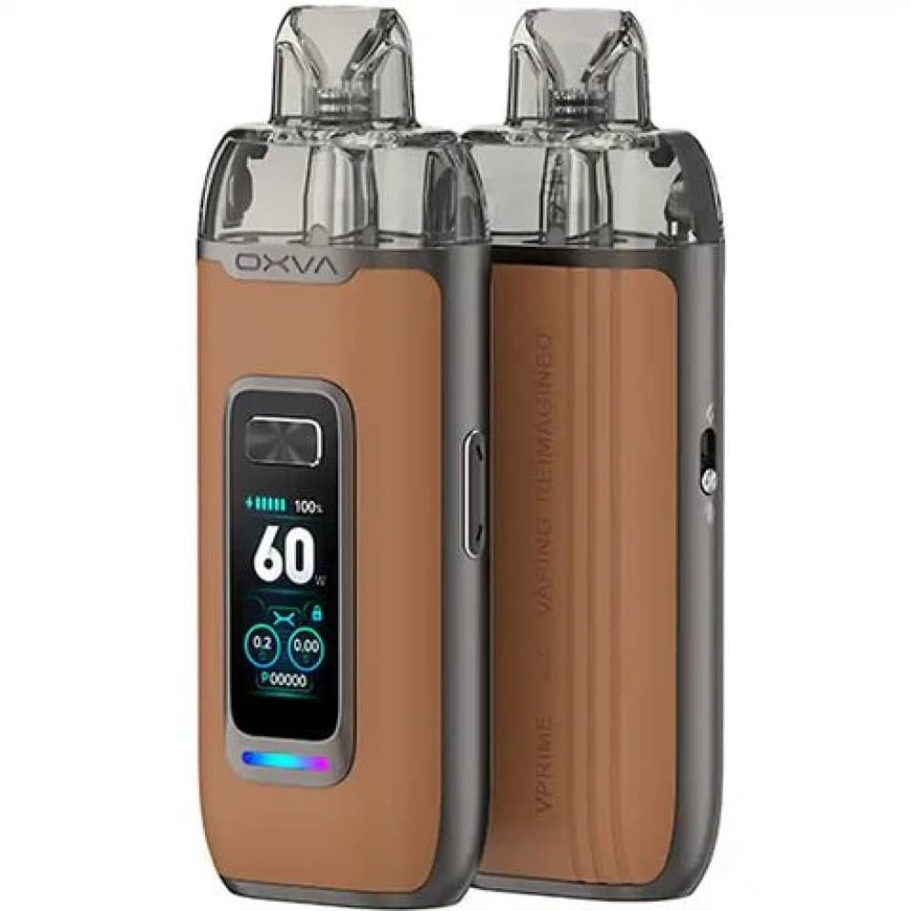  Brown Leather Oxva Vprime Pod Vape Kit