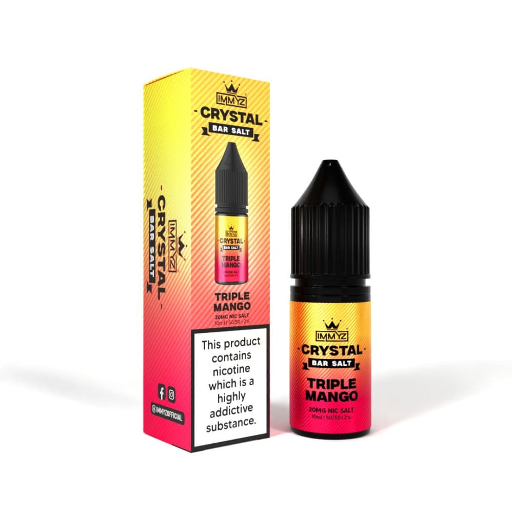  Triple Mango / 10mg IMMYZ Crystal Bar Nic Salt 10ml E-liquid Pack of 10