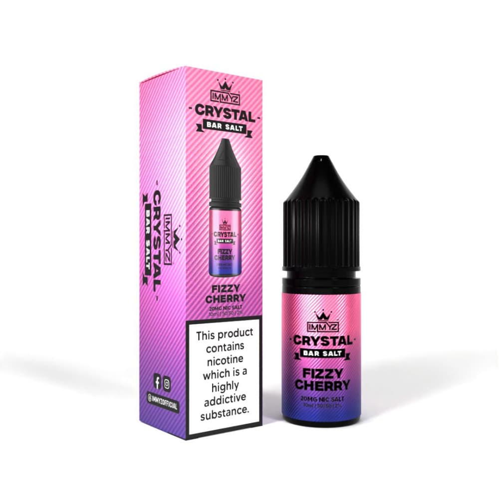  Fizzy Cherry / 10mg IMMYZ Crystal Bar Nic Salt 10ml E-liquid Pack of 10