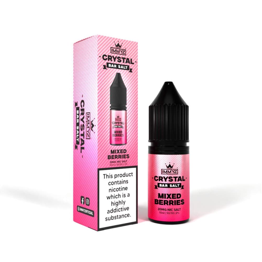  Mixed Berries / 10mg IMMYZ Crystal Bar Nic Salt 10ml E-liquid