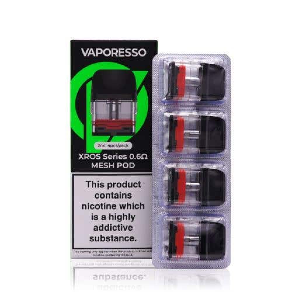  0.6 Ohm Mesh Vaporesso Xros Replacement Pods ( Pack of 4)