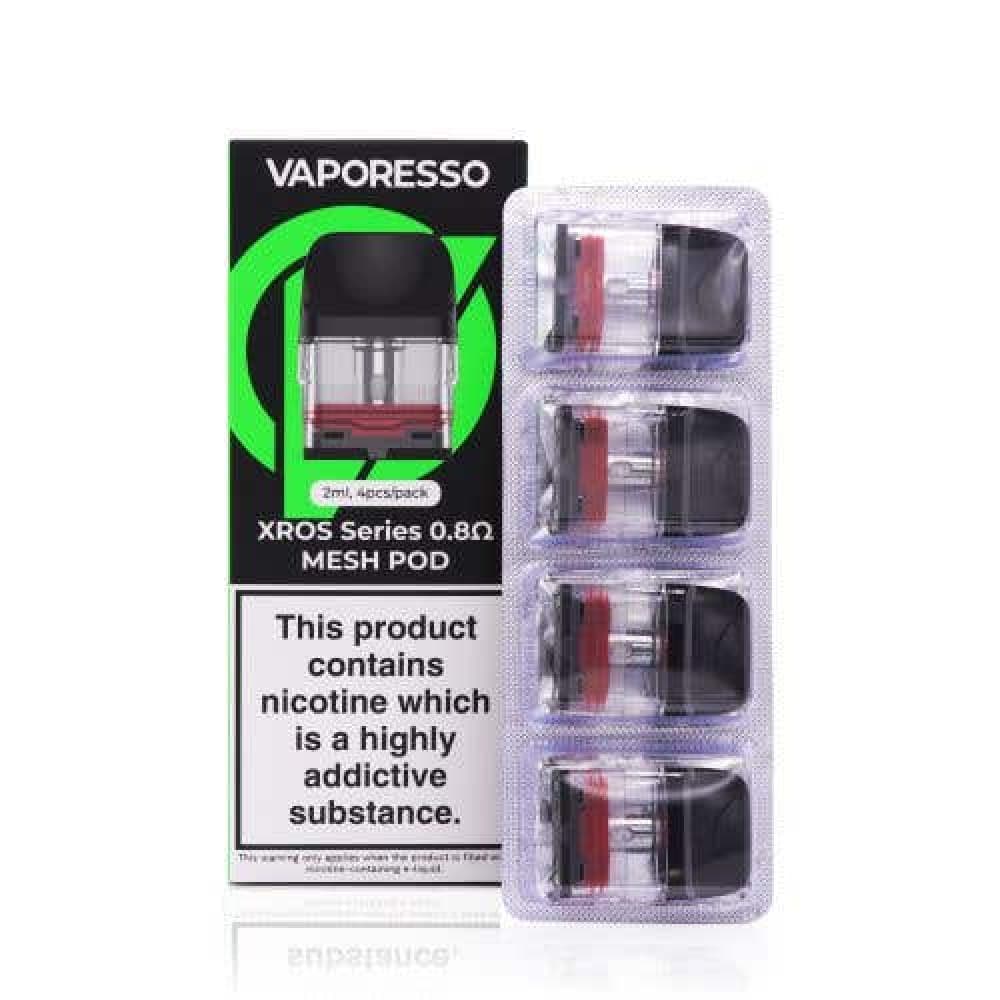  0.8 Ohm Mesh Vaporesso Xros Replacement Pods ( Pack of 4)