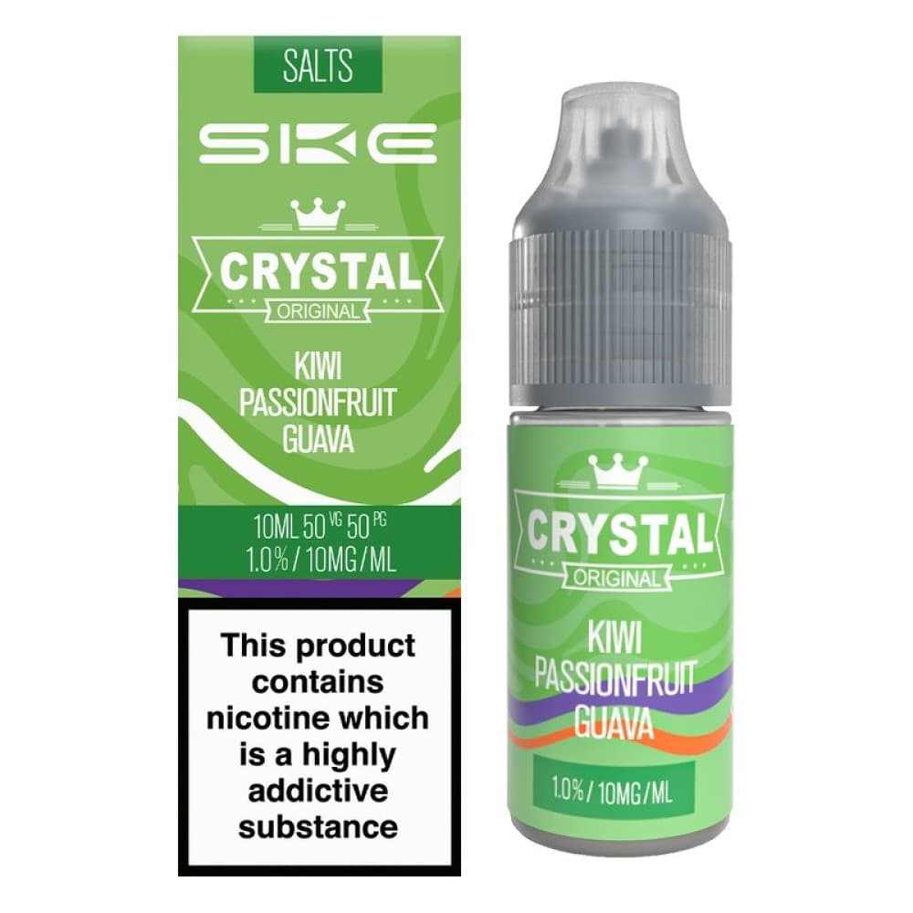  10mg / Kiwi Passion Fruit Guava Ske Crystal Original Salt 10ml Nic Salts - Box of 10