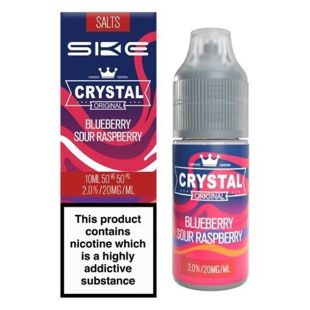  10mg / Blueberry Sour Raspberry Ske Crystal Original Salt 10ml Nic Salts - Box of 10