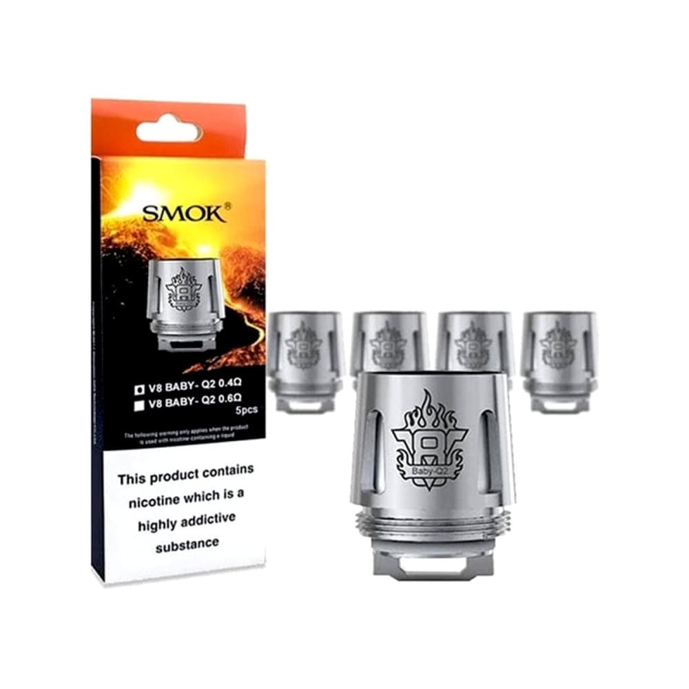  0.4 OHM Smok V8 Baby Q2 Coils - Pack of 5