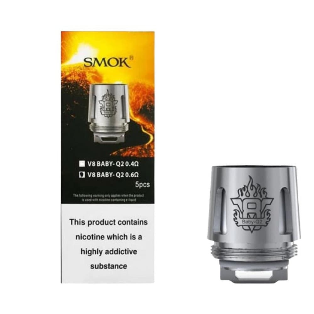  0.6 OHM Smok V8 Baby Q2 Coils - Pack of 5
